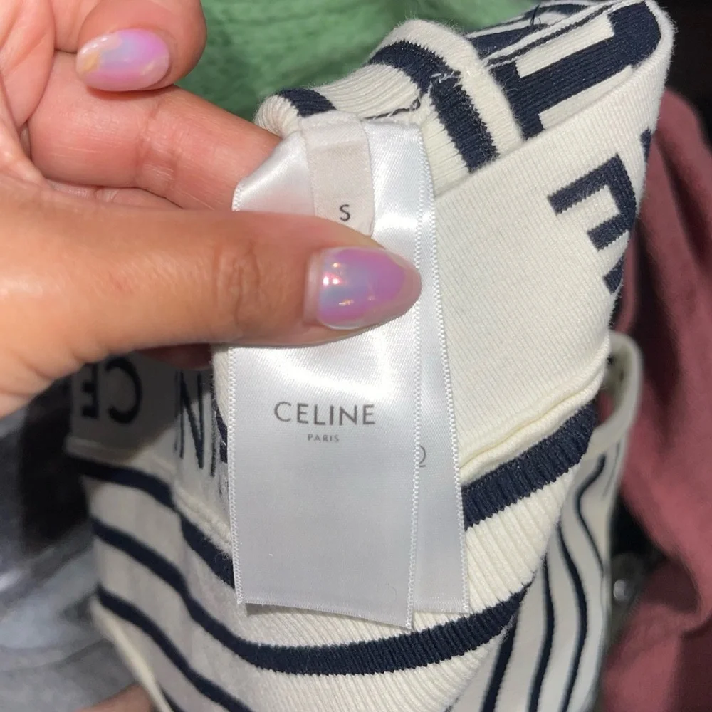 Celine | Mesh Striped Sports Bra Size: Small - Picture 6 of 8
